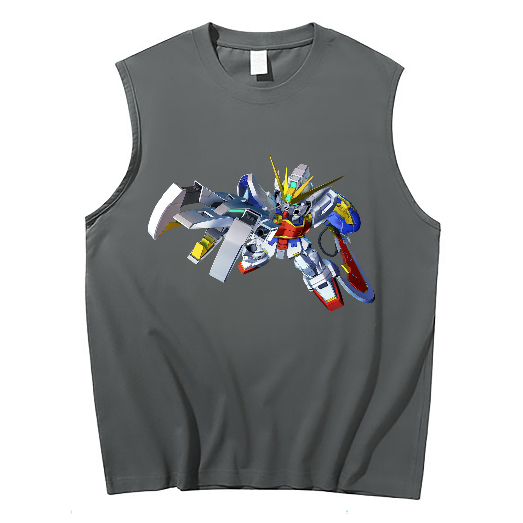 （画像用） 機動戦士ガンダム Mobile Suit Gundam コットン100％タンクトップ（フロントプリント）